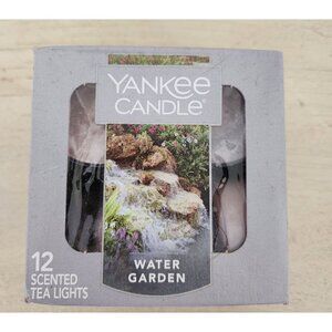 Yankee Candle 12 Scented Tea Lights In Box WATER GARDEN Scented TeaLight Candles